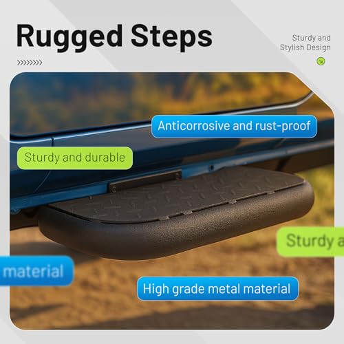 Estribos laterales robustos para Jeep Wrangler JK Unlimited miniatura 5