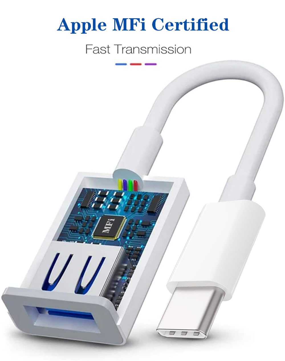 Amazon.com: USB-C to USB Adapter for iPhone 15 16 17 MacBook Pro