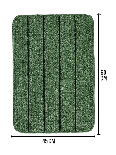 Image of SARAL Home Multiuse Combo Pack of 2Pc | Polyester Door Mat 45x60 & Runner Floor Mat 43x120| Anti-Skid | Quick Drying | Soft Water Absorbent | Home, Bathroom, Kitchen, Bedroom | Modern Design