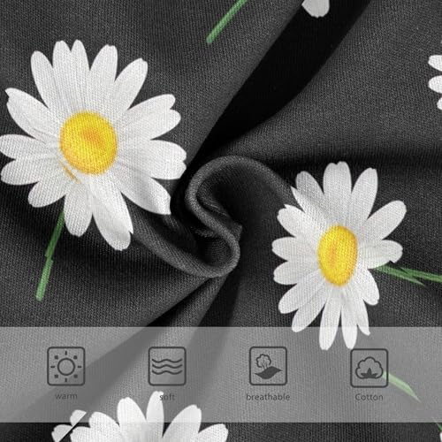 Cotton Toddler Girls Underwear White Daisies Yellow Green Black Cute Panties Girl Pattern Briefs Undies Kids 2t3