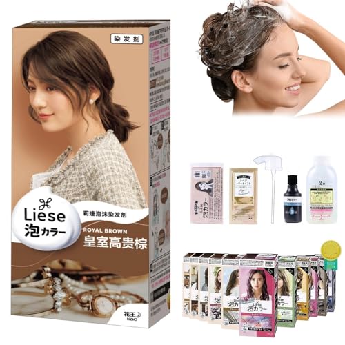 Liese Bubble Hair Color - Japanese Hair Dye for All Hair Types (17) - Kao Natural Plant-Based Formula