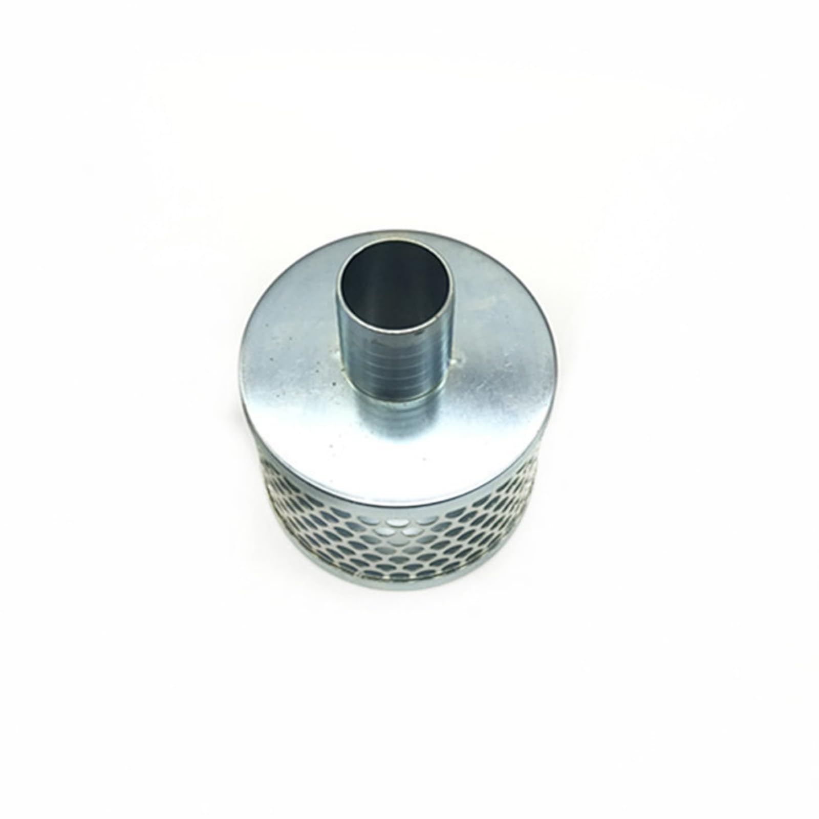 Filtro resistente per pompe a foro rotondo per pompe a cestello per sistemi di pompe impedisce l'ingresso di detriti Filtro in acciaio placcato al carbonio