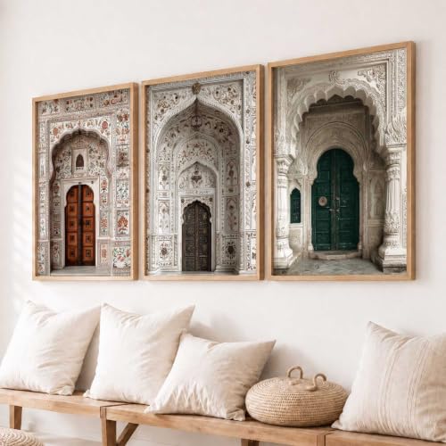 Image of kotart Indian Art Traditional Paintings for Living Room | Framed Wall Painting for Home Room Bedroom Office Wall Decor | Poster With frames Set of 3