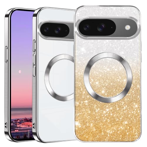 Coque Pixel 9 transparente avec protection caméra et anneau magnétique