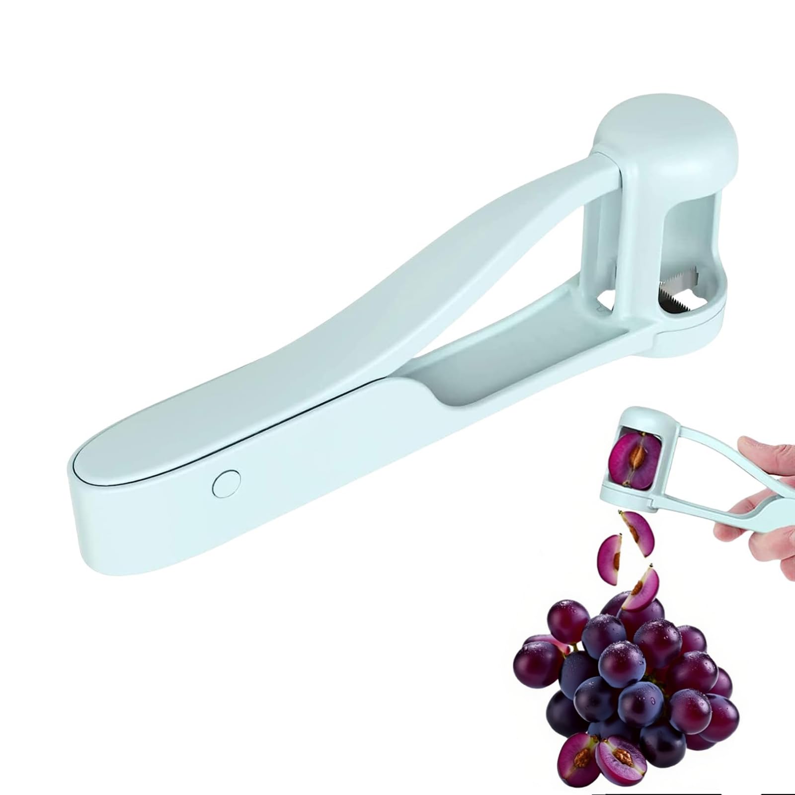 Fruit Slicer Tool,Grape Strawberry Vegetable Salad Food Slicers,Kitchen Multifunctional Stainless Steel Shopper Portable Gadgets,Cherry Tomato Grapes Cutters Cutting Tools,Fruit Cutter,Salad Cutter