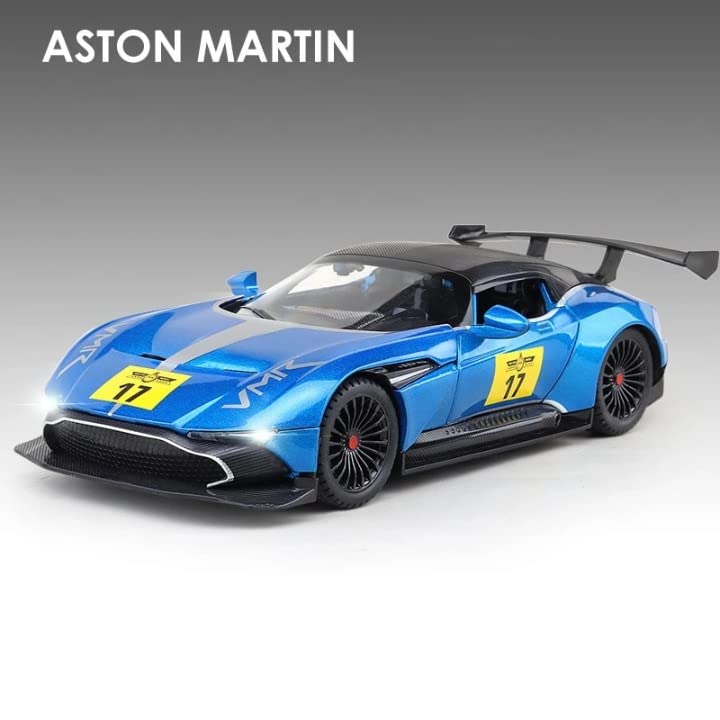 Image of Invite Enterprise 1:22 Aston Marttin Model Car with Box, Zinc Alloy Pull Back Toy car with Sound and Light Ornaments Boy Toy Cars Scale Model Car 【Colors as Per Stock】