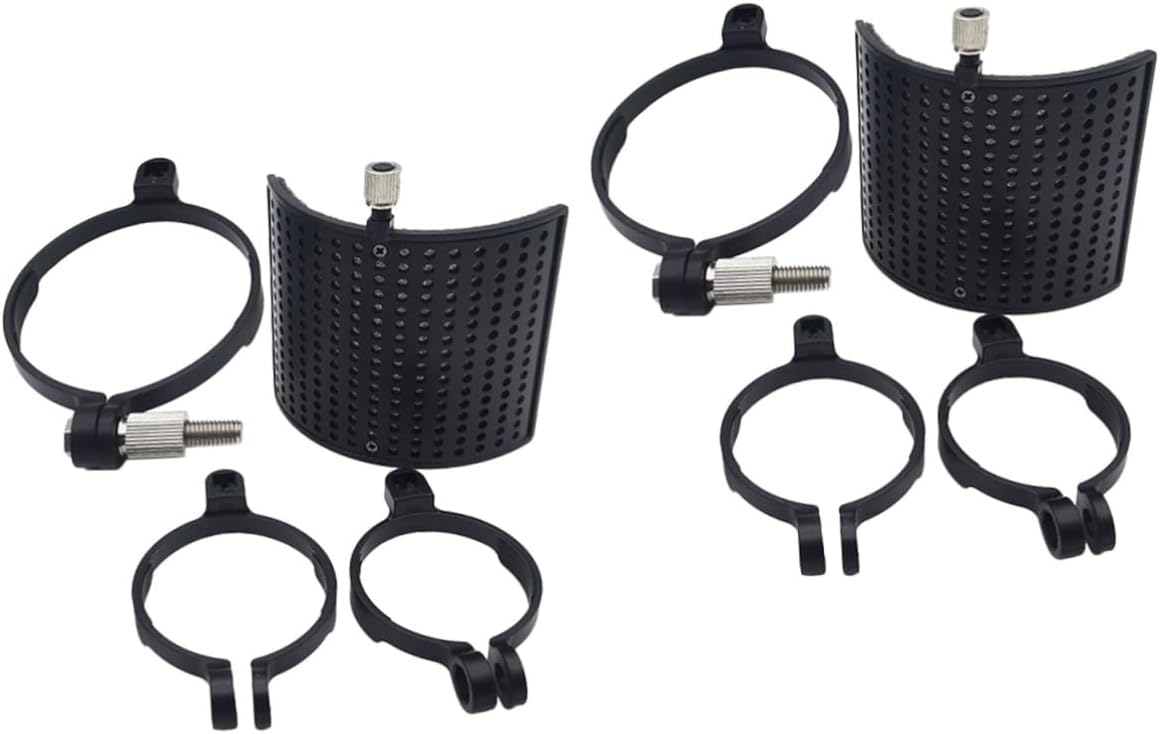 Toyvian 2sets Microphone Windscreen Pop Filter Shield Noise Reduction Cover for Desktop Floor Stand Protective Accessory for Microphone Toyvian 2sets Microphone Windscreen Pop Filter Shield Noise Reduction Cover for Desktop Floor Stand Protective Accessory for Microphone