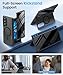 BERFY for Samsung Galaxy Z Fold 7 Case with Privacy Screen Protector, [Compatible with MagSafe][Anti Spy] Built-in Hidden Kickstand, Full-Body Shockproof Slim Phone Case for Z Fold 7, Black