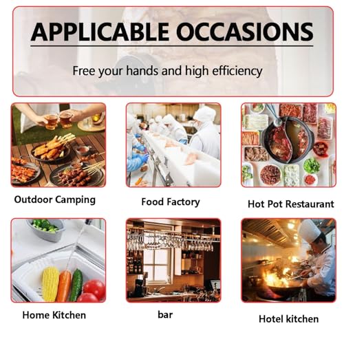 Electric Kebab Knife ,80W Portable Doner Kebab Slicer Max Cutting Thickness 8mm,Slicing Efficiency 60KG/H for Shawarma Machin,Wiretype - Image 8