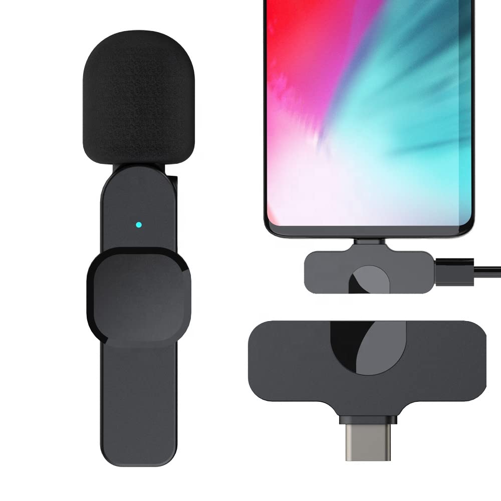 Drumstone 𝟏𝟓 𝐘𝐞𝐚𝐫𝐬 𝐆𝐮𝐚𝐫𝐚𝐧𝐭𝐞𝐞 USB Type-C Microphone, Wireless Live Broadcast Mic for Gaming Streaming Video Recording & Online Portable Noise Reduction Mic for PC, Laptops & Smartphones