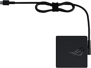 ASUS ROG AC100-00 100W USB Type-C Adapter/Charger Connector with Power Cord, USB PD 3.0 Technology with 5V/3A, 9V/3A, 15V/3A and 20V/3.25A Output for Laptops, Black