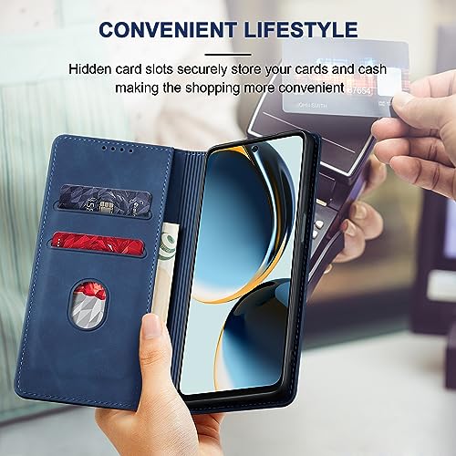 Image of Jasonyu Flip Wallet Case for OnePlus Nord N30 5G,Blue
