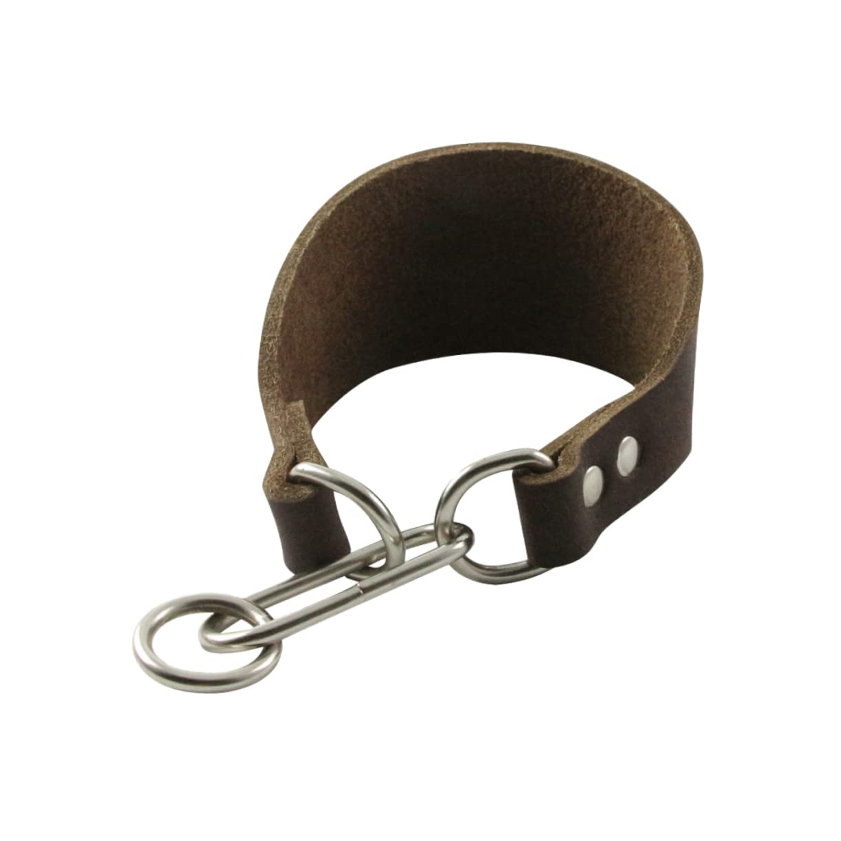 INOOMP 3stücke Fashion Widen Cattlehide Hundehalsband Haltbares Dünnes Nackengurt Mit Schnalle Für Whippet Und Hunde Mit Dünnem Hals Kaffee