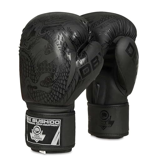 DBX BUSHIDO Sport Boxhandschuhe Sparring Black Dragon 8oz - Boxing Gloves für Kampfsport - Box Handschuhe - Kickbox Handschuhe - Punchinghandschuhe