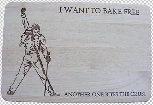 Queen Freddie Mercury Gift IDEA Premium Hardwood, Brown, 30L x 20W cm