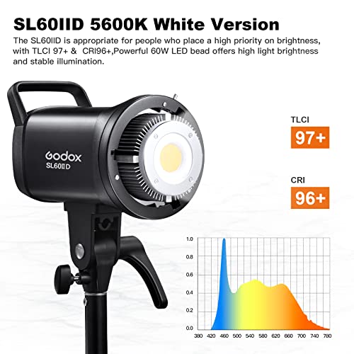 Image of Godox SL60IID LED Video Light 70Ws 5600K Version CRI 95+ Qa>90