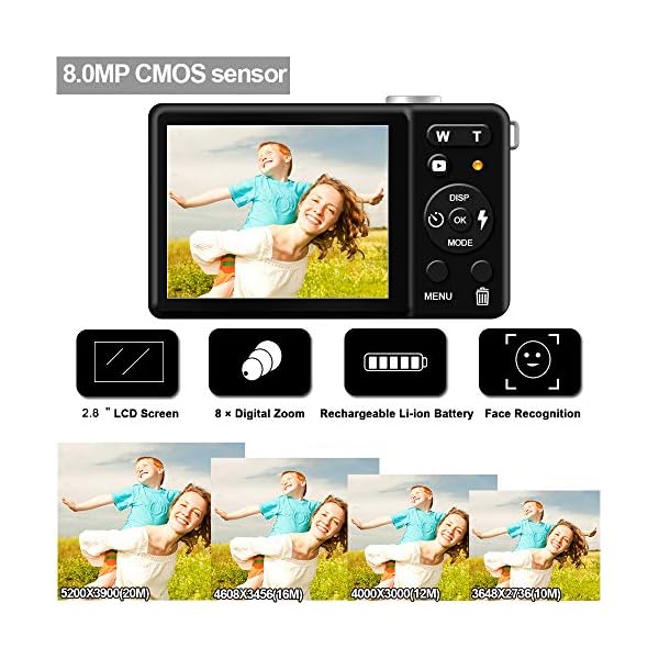 Digital-Camera-for-Photography-Rechargeable-30MP-Point-and-Shoot-Camera-with-28-LCD-18X-Digital-Zoom-for-Kids-Teens-EldersBlue Digital-Camera-for-Photography-Rechargeable-30MP-Point-and-Shoot-Camera-with-28-LCD-18X-Digital-Zoom-for-Kids-Teens-EldersBlue