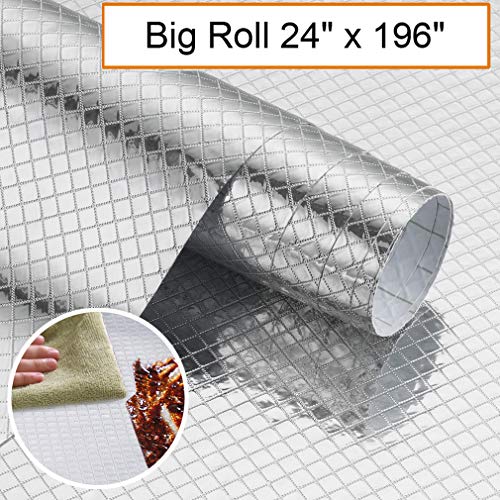 Oxdigi Kitchen Backsplash Peel and Stick 24 x 196 inches Sticker Shelf Liners