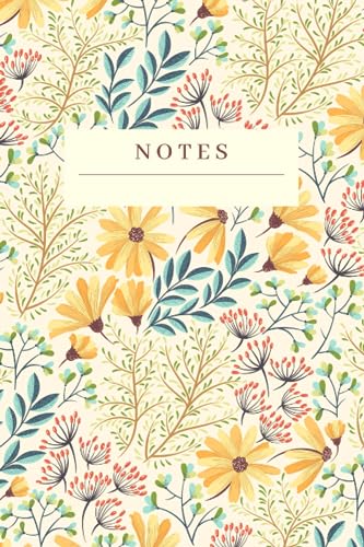 Carnet vierge à motif floral aux finitions soignées pour l'écriture