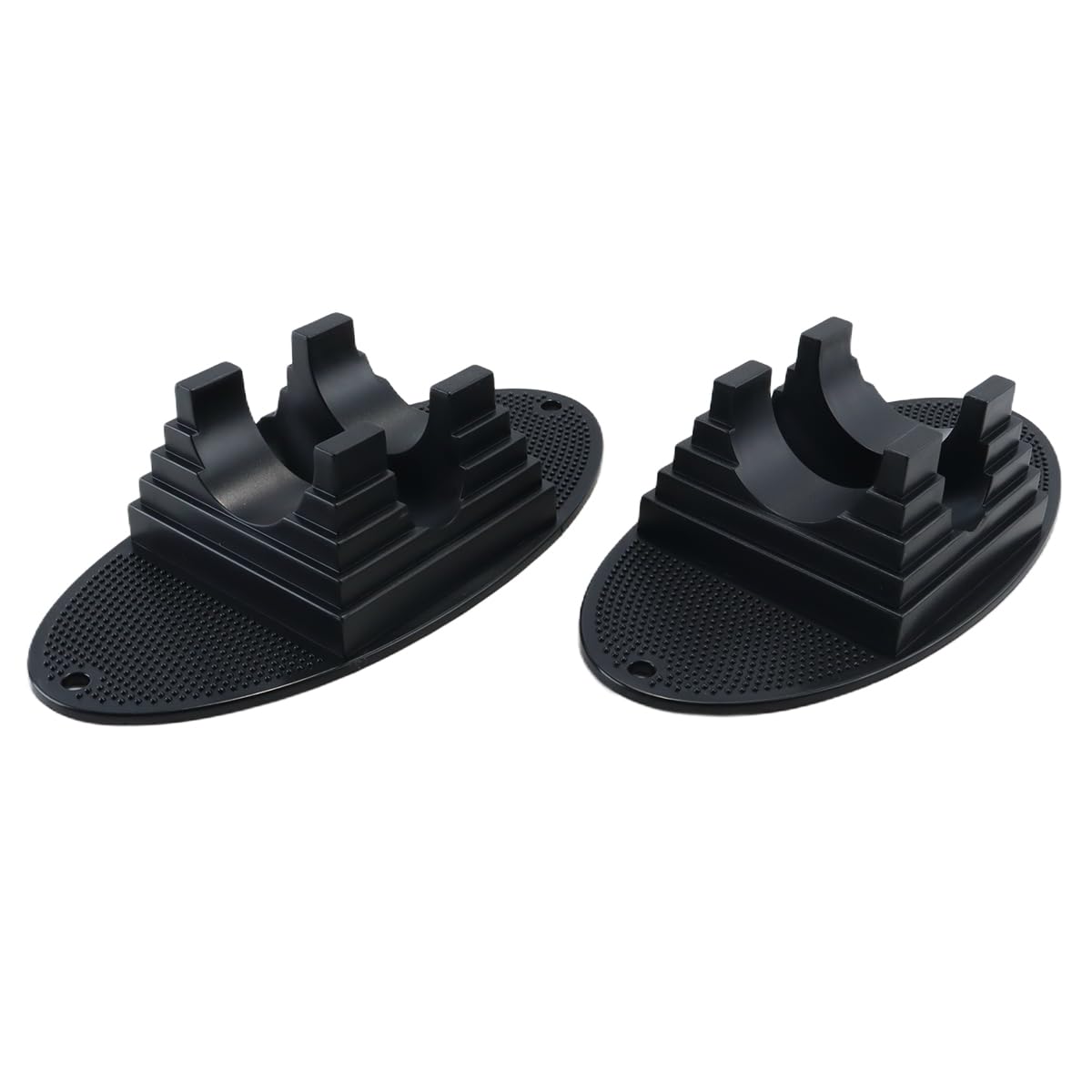 2 Soportes universales fijos para Scooter, Stunt & Freestyle Scooter, Apto para la mayoría de Ruedas de 90 mm a 120 mm, Estable y Seguro (Negro)