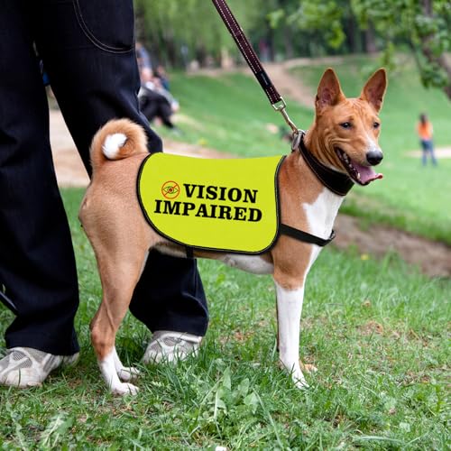 Vision Impaired Dog Jacket - Blind Awareness Slogan Vest (Large), Vision Impaired-Large - Image 4