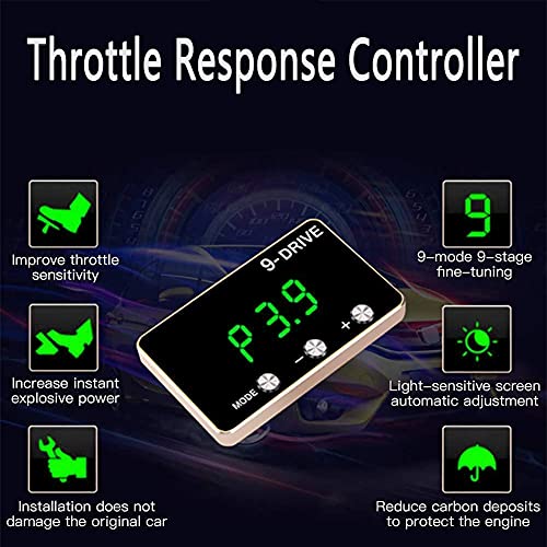 Throttle Response Controller,9 Drive 9-Mode Universal Electronic Throttle Controller For Dodge Maserati Chrysler Jeep(807)