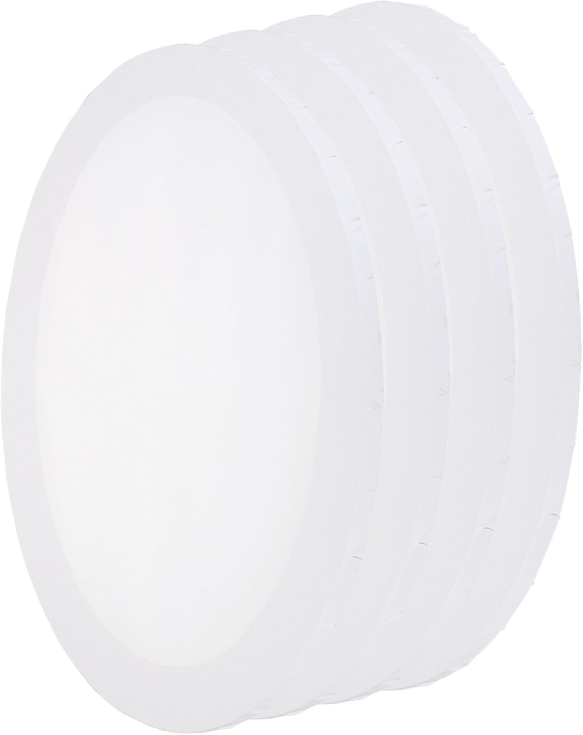 YOKIVE 4 Pcs Paint Canvases, Oval Wood Frame Stretched Blank Art Board Panels | Great for Painting Projects, Watercolor(White, 12x16 Inch)