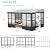 SHPAI 10x14FT Wall Mounted Sunroom Kit All Season, Outdoor Enclosed Gazebo Lean to Solarium with Detachable Polycarbonate Roof/Windows, 2 Lockable Sliding Doors, Permanent Aluminum Sun Room for Patio