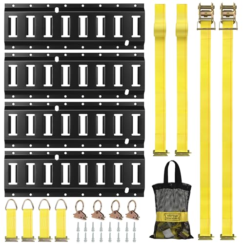 4 Pack E-Track Ratchet Straps 2" X 12' X 4,400 Lbs Strength For Cargo Tie Down In - Foto 6