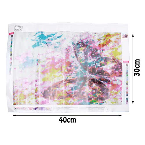 Unbraded W330K-11-N Wedong Diy 5D Diamond Painting Kit,Crystal Rhinestone Embroidery Paint Round Full Drill Embroidery Cross Stitch Arts thumb #2