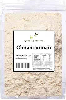 Glucomannan Em Pó 100% Pura Fibra - (raiz De Konjac) - 100 gramas