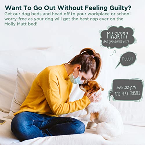 Molly Mutt Huge Dog Bed Cover -Romeo & Juliet Print - Measures 36”X45”X5’’- 100% Cotton - Durable - Breathable - Sustainable - Machine Washable Dog Bed Cover #TOP6