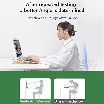 1 Pair Mini Foldable Laptop Stand, Zinc Alloy Portable Keyboard Riser Invisible Notebook Stand and Keyboard Lift for Desk Laptop Riser(Black)