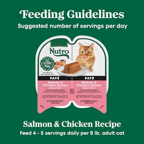 Image of Nutro Perfect Portions Pate Wet Cat Food, Salmon & Chicken, 2.6 oz, 24 ct