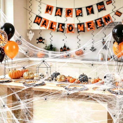 99Pcs Halloween Decorations Indoor Set, Fireplace Scarf for Party Decor - image 6