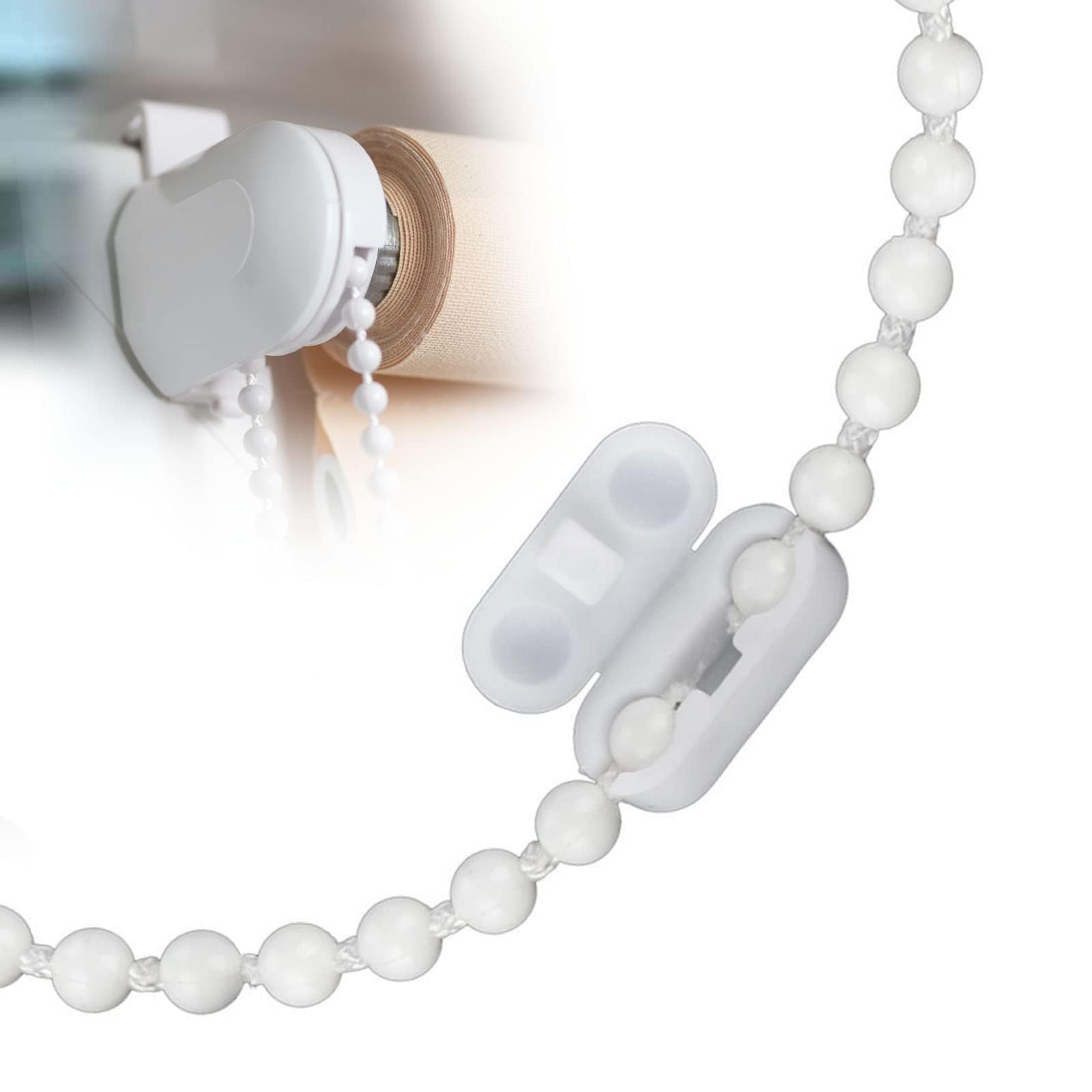 Roller Blind Chain Connectors, 12 PCS Plastic Vertical Blind Clips for Cord Repair for Window Blinds, Easy-to-Use Roller Blind Spare Parts