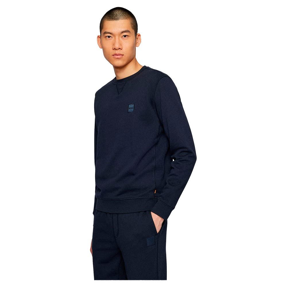 BOSS Men's Westart Sweatshirt, Dark Blue404, XL