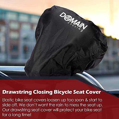 image for Domain Cycling - Premium Waterproof Bike Seat Cover, (9.5” x 9.5”)