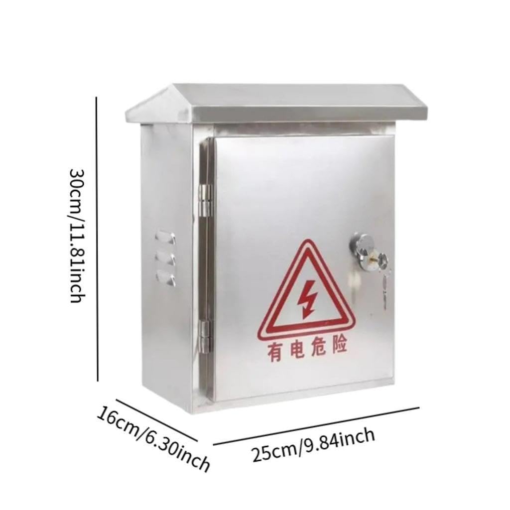 Caja de Conexiones eléctrica Exterior Impermeable con Cerradura para Dispositivos electrónicos, Resistente a la Lluvia y al Polvo, y para proyectos electrónicos de