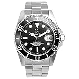 [HYAKUICHI 101] No.1 ヒャクイチ クォーツ ダイバーズウォッチ 日付表示 20気圧防水 腕時計 HYAKU1-001 (ブラック)