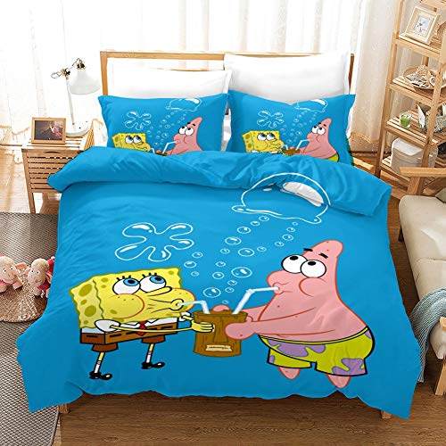 Xlyasky La funda nórdica, de la historieta 3D animado Bob Esponja cubierta...