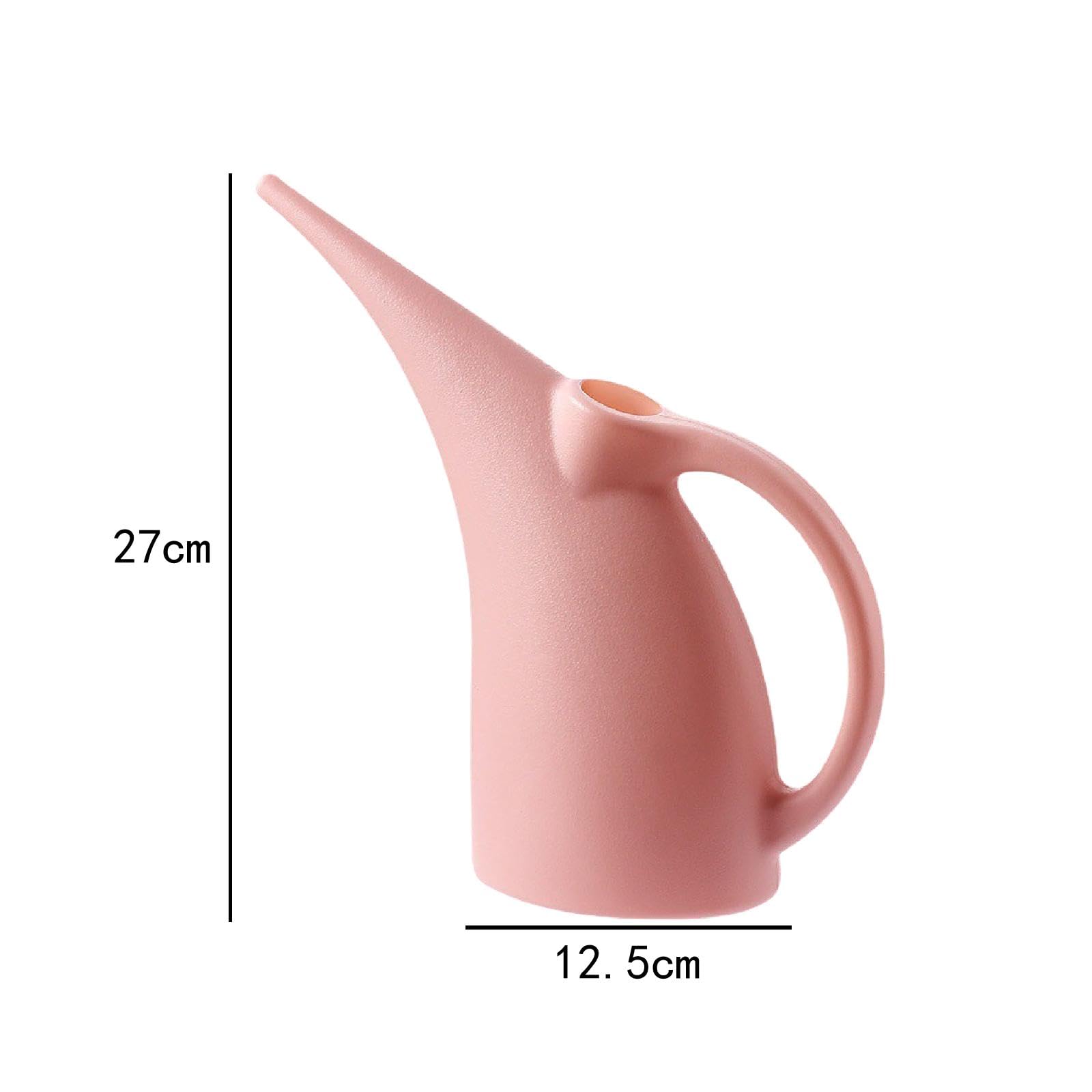Konewka do roślin domowych, mały dzbanek ogrodowy, kwiat z długimi ustami, praktyczne narzędzia dla, urządzenia podlewania(Pink,S)