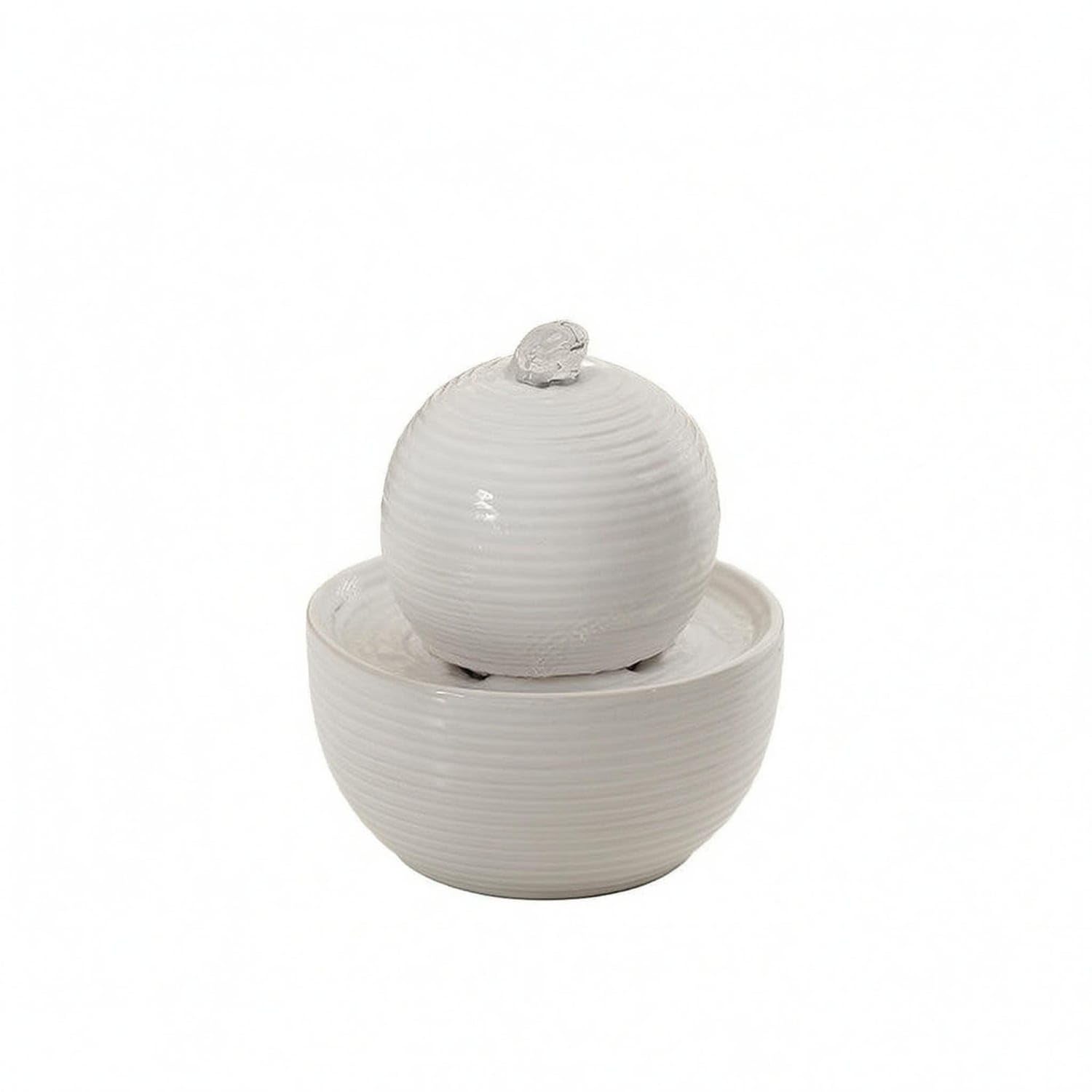 SECRET DESIRE USB-Powered Tabletop Water Humidifier Compact Desktop Water Ornament for Office Desk, White-image-35
