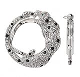 3. Gewicht: 10 g GuDeKe Leopard Strass Brosche und Anstecknadel Schal Gürtelschnalle