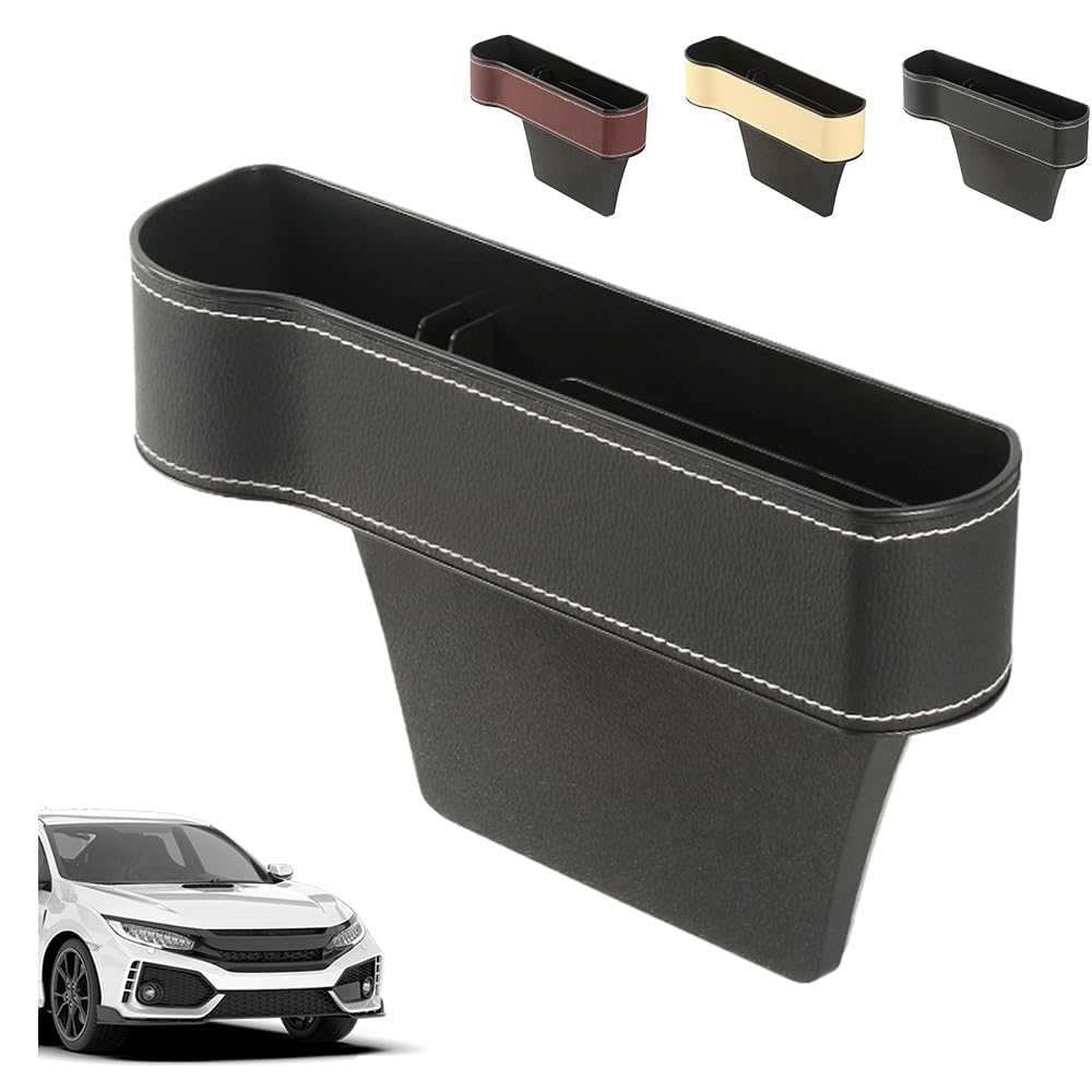 CHUOZI Car Seat Organizer, 2025 Multifunctional Gap Filler for Holding Phone, Sunglasses, Insert Organization Helps Reduce Distracted Driving (2 PCS Black)