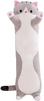 Adorável boneca de gato de pelúcia, linda boneca de gato de pelúcia macia almofada de gatinho brinquedo almofada de dormir presente para crianças namoradas