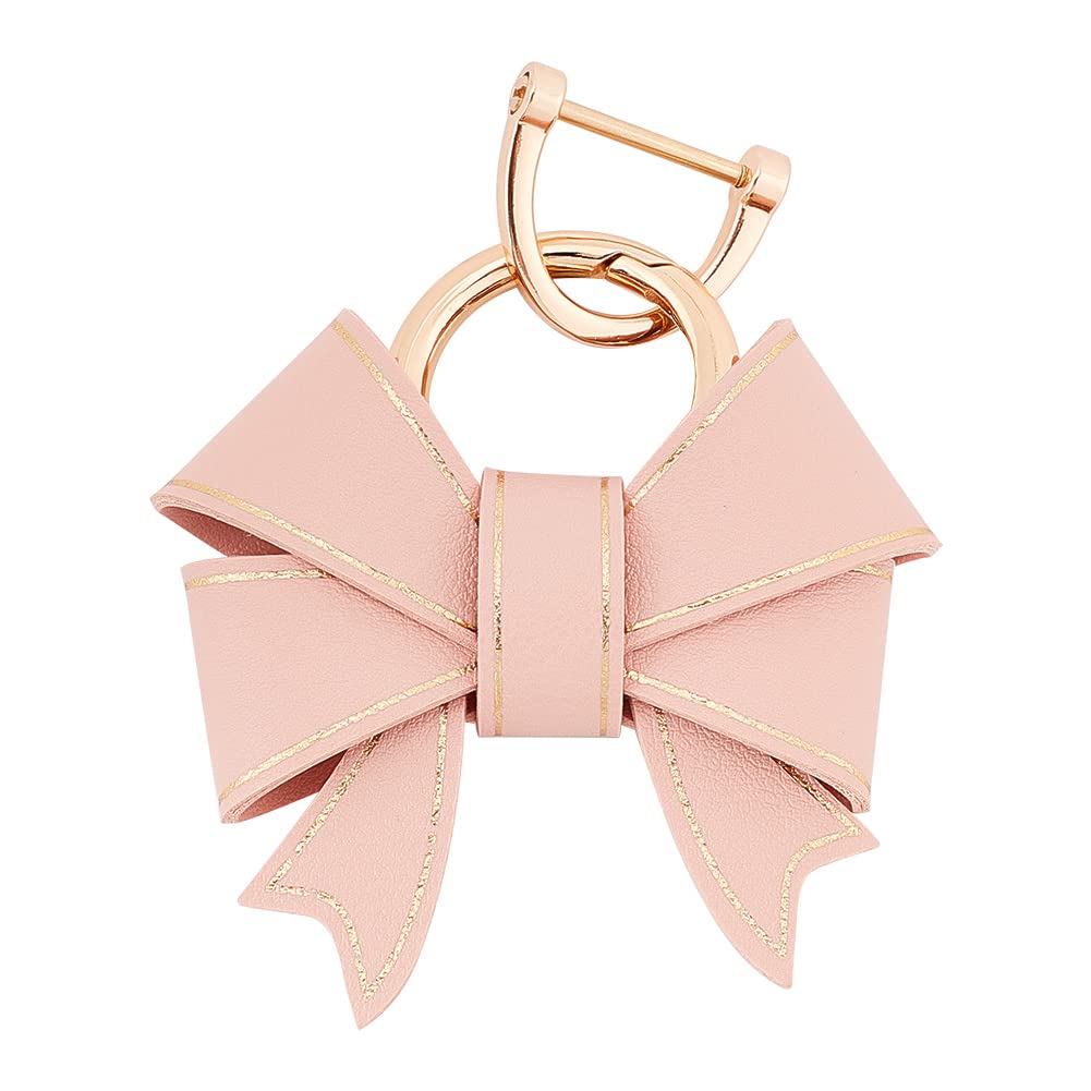 QUETHEDS Élégant Ruban Nœud Papillon Pendentif Sac Porte-clés