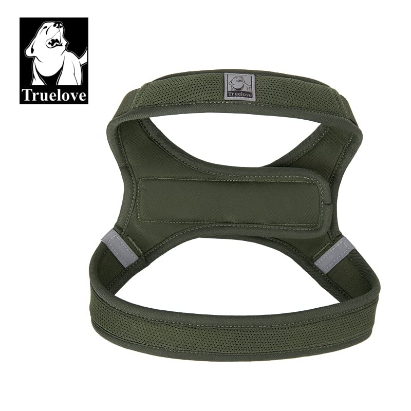 WINHYEPET Truelove Step-in Dog Harness Soft Mesh Reflective Breathable Dog Harness, Easy Walk Harness with Safety Buckle for Extra Small and Small Dogs, Dog Harness TLH3013(Moss Green, S) - Image 2