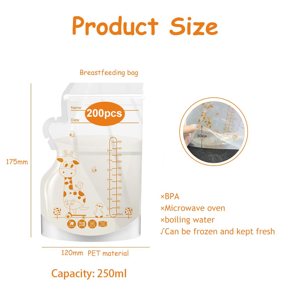 Sachet Conservation Lait Maternelle,Sac Congelation Lait Maternel,Sachet Lait Maternel,Sac Lait Maternel Congelation,Sac Conservation Lait Maternel,250ml (200pcs)