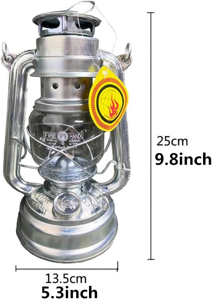 Decorative Lighting Oil Lamp with 2 Wicks 9.8 Retro Kerosene Lamp Oil Lamps for Indoors Large Vintage Hanging Lamps Burning Lantern for Camping Citronella Home Garden Patio Decoration